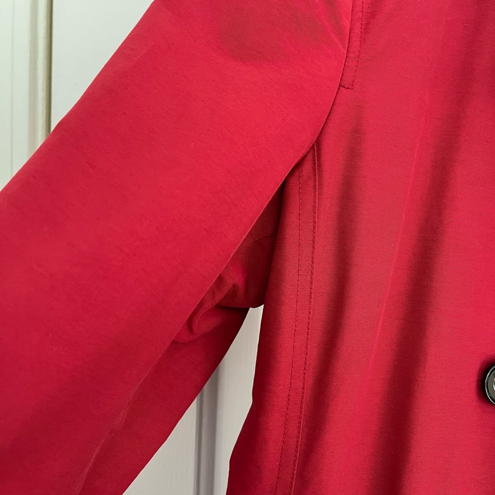 Burberry Brit Red Trench Coat - Picture 9 of 16